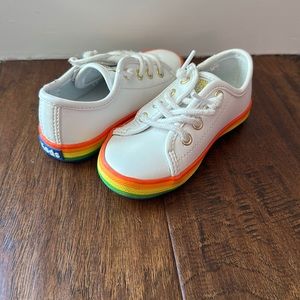 Toddler Keds, with Rainbow bottoms